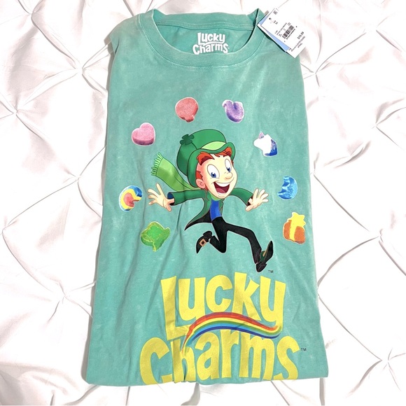 Target Lucky Charms Women’s XS Oversized Short Sleeve Graphic T-Shirt, NWT! - Picture 1 of 4